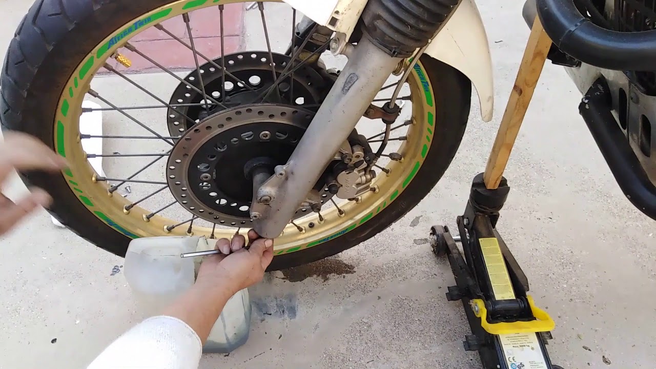 How to change fork oil on honda xrv 750.