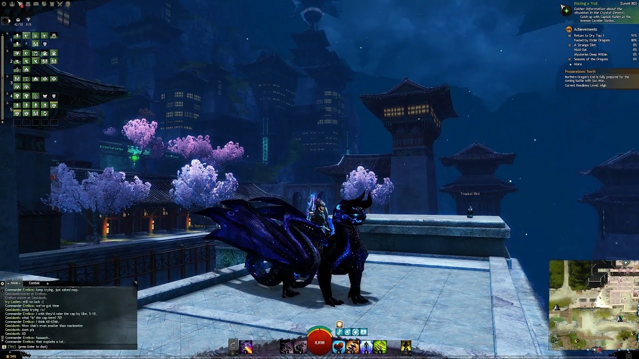 Guild War 2 - Bioluminescent Skyscale Skin Demo
