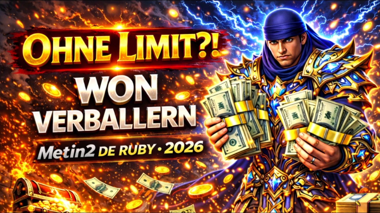 OHNE Limit 💸WON VERBALLERN ♦️ Metin2 DE RUBY | 2026