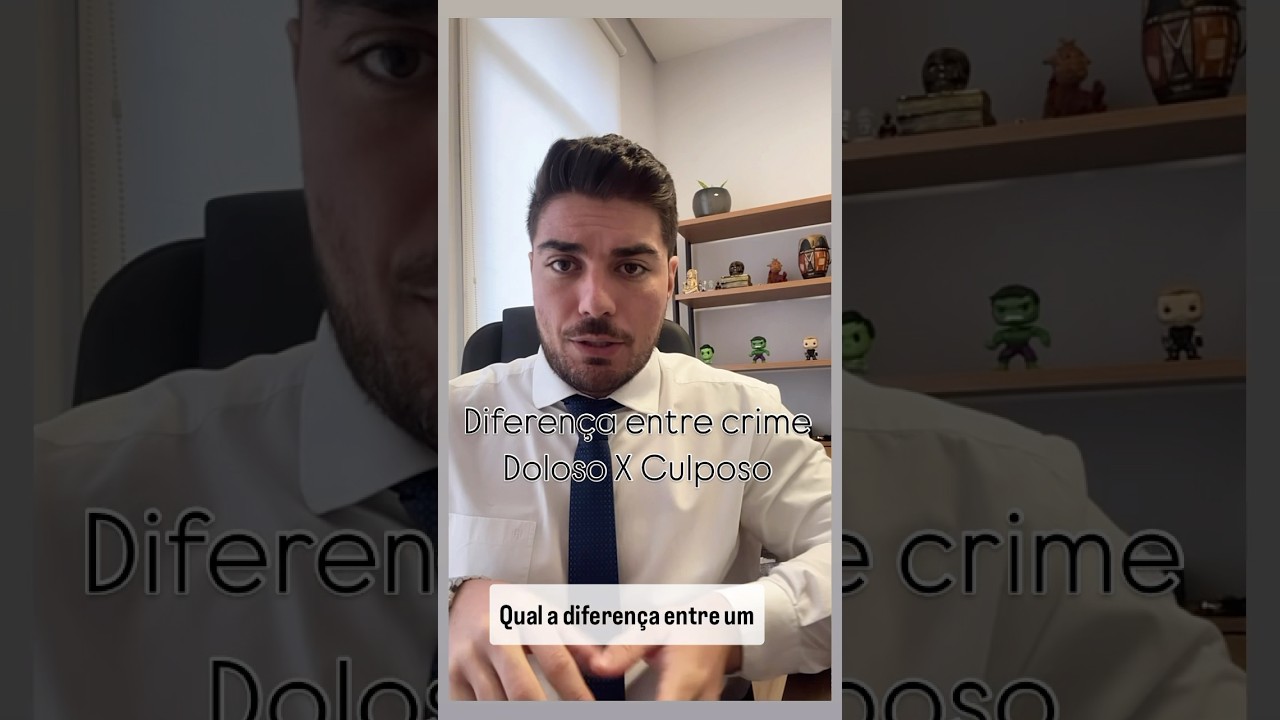 Diferen&ccedil;a entre crime doloso X culposo #direitopenal #advogado #direito #processopenal #criminallaw