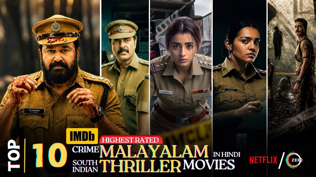 Top 10 Best Malayalam Suspense Thriller Movies in Hindi Dubbed | 2026 Murder Mystery Thriller Movies