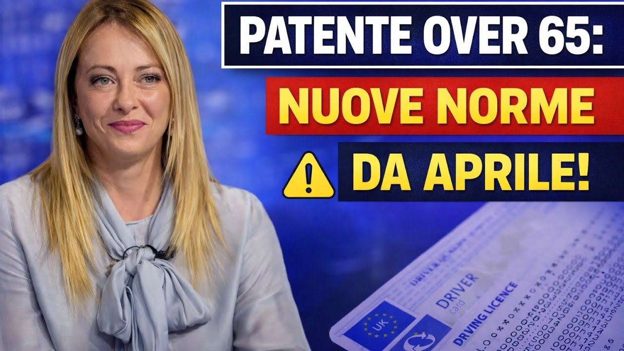 NUOVE NORME PATENTE 2026: In Vigore ad Aprile | Avviso per Over 65 - INPS