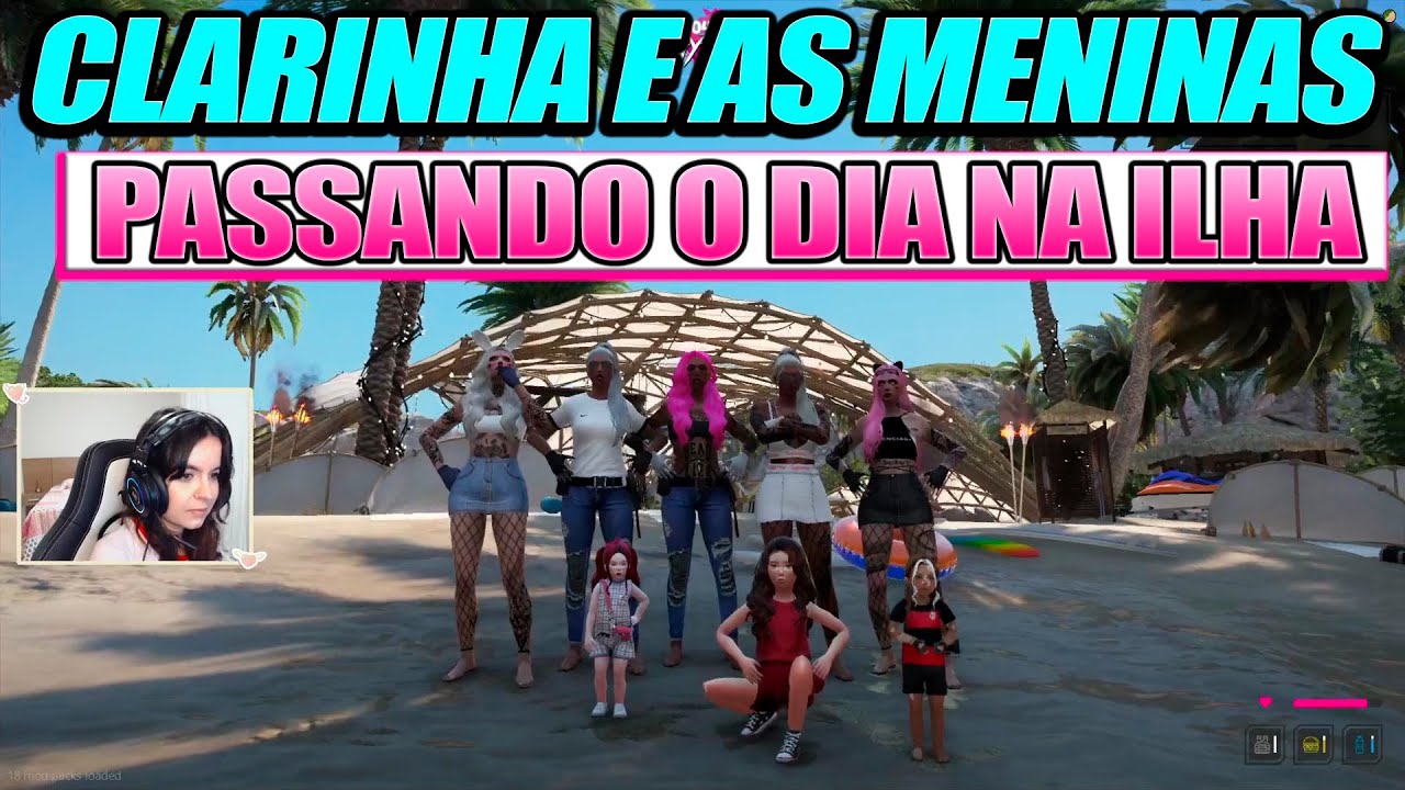 CLARINHA E AS MENINAS PASSANDO O DIA NA ILHA 🌴🌴