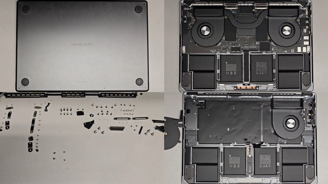 16 Inch MacBook Pro M3 Max M3 Pro A2991 Disassembly LCD Screen Keyboard Assembly Logicboard Touchpad