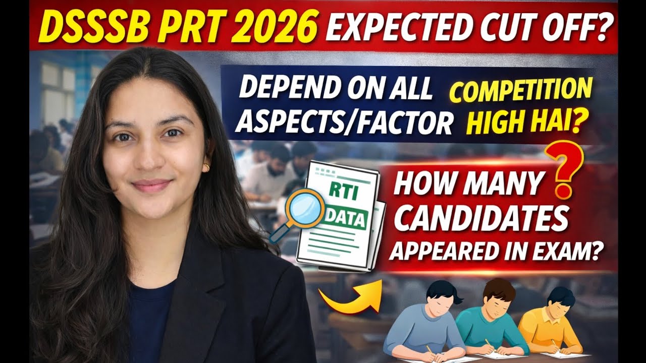 DSSSB PRT EXPECTED CUT OFF 2026 | RTI DATA #dsssb #dsssb2026 #dsssbcutoff #dsssbexam #expectedcutoff