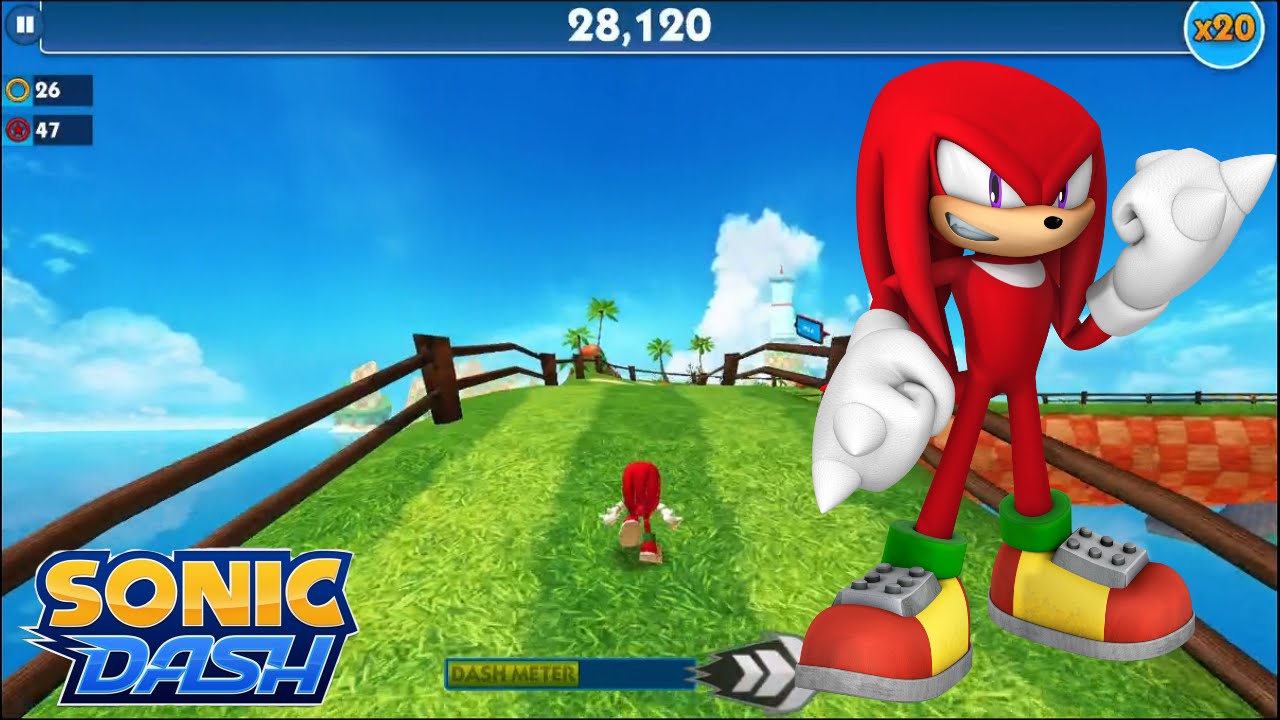 Sonic Dash (iOS) — геймплей Наклза