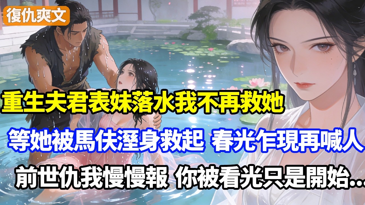 重生夫君表妹落水我不再救她，等她被馬伕溼身救起，春光乍現後我再喊人，前世仇我慢慢報，你被看光只是開始