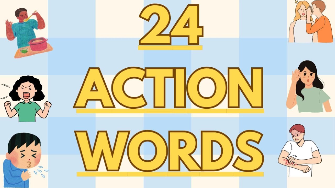 24 Action Words Part 2 | Common Action Verbs In English With Pictures | Action Words With Quiz