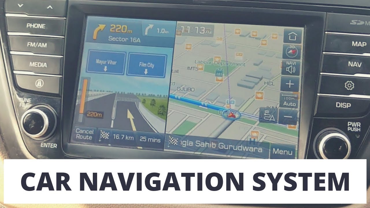 How to use Navigation in your Car? Hyundai i20 Navigation System | कार नेविगेशन उपयोग करे