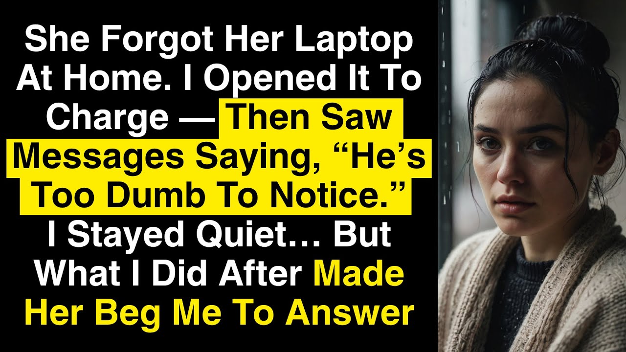 She Forgot Her Laptop… And I Found Out Everything