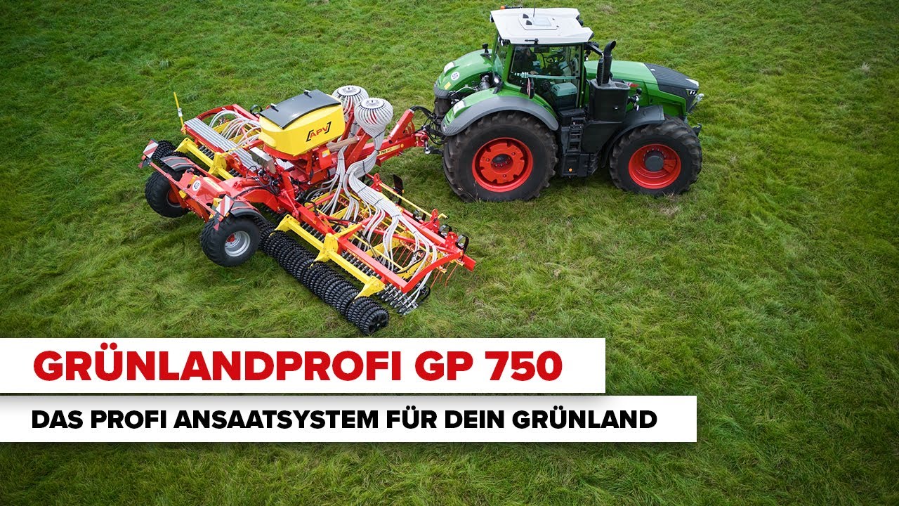 Grünland Nachsaat mit dem APV Grünlandprofi GP 750. Der Profi für deine Grünlandpflege