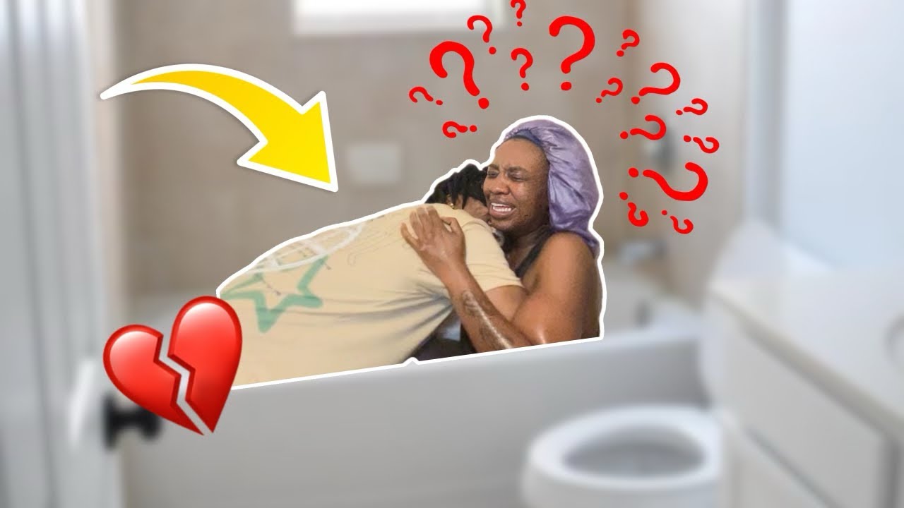 CRYING IN SHOWER PRANK ON BOYFRIEND!!*Cute Reaction*❤️‍🔥 I can’t believe he did this..🥹