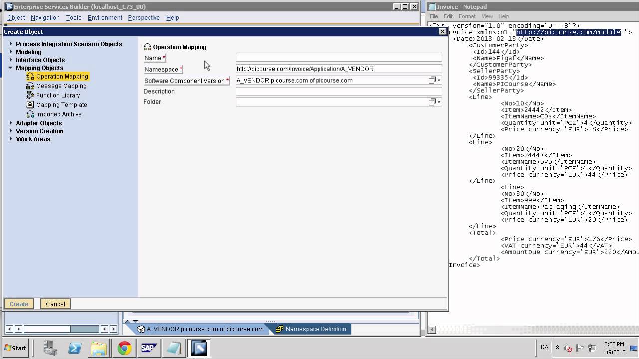 SAP PI tutorial for End 2 End Demo