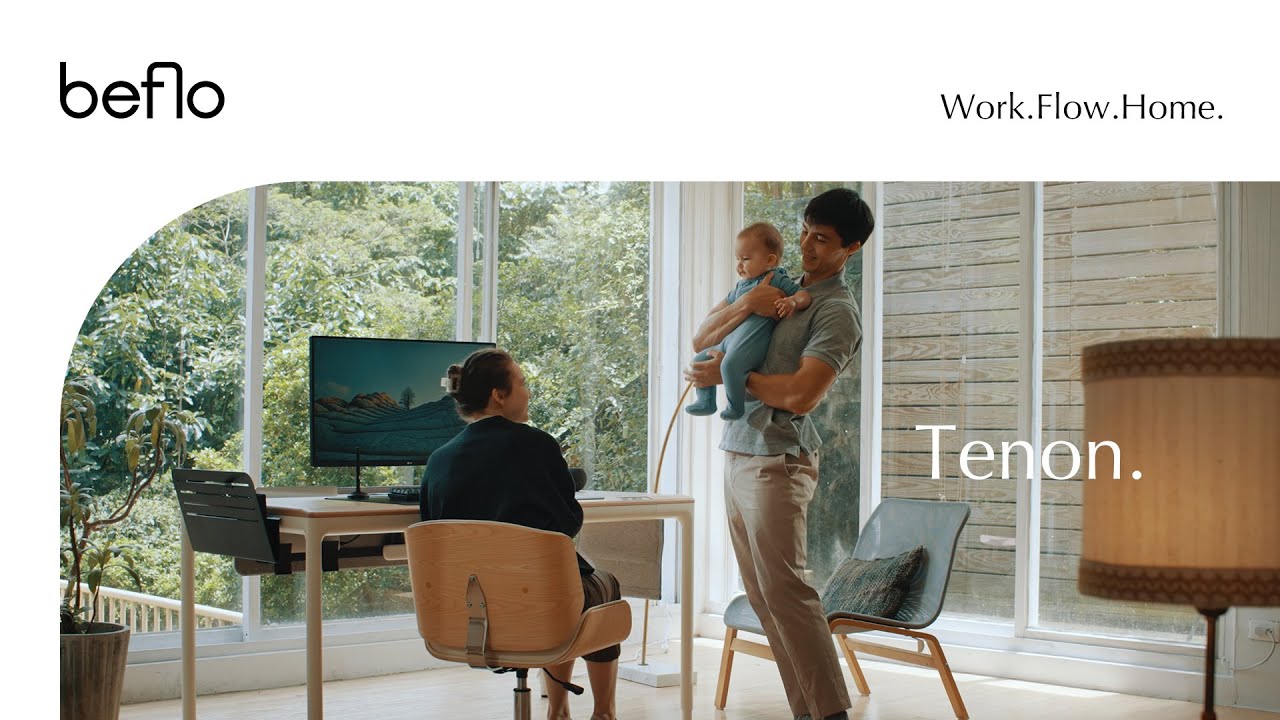 beflo | Meet the Tenon | Standing Desk | Made for work, Design for home