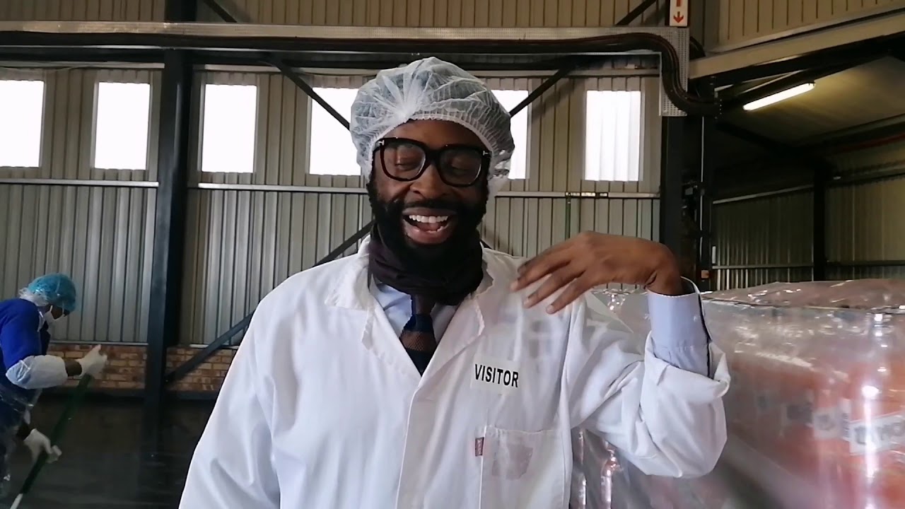 DJ Sbu introducing the new MOFAYA Softdrinks @ the MoFaya factory