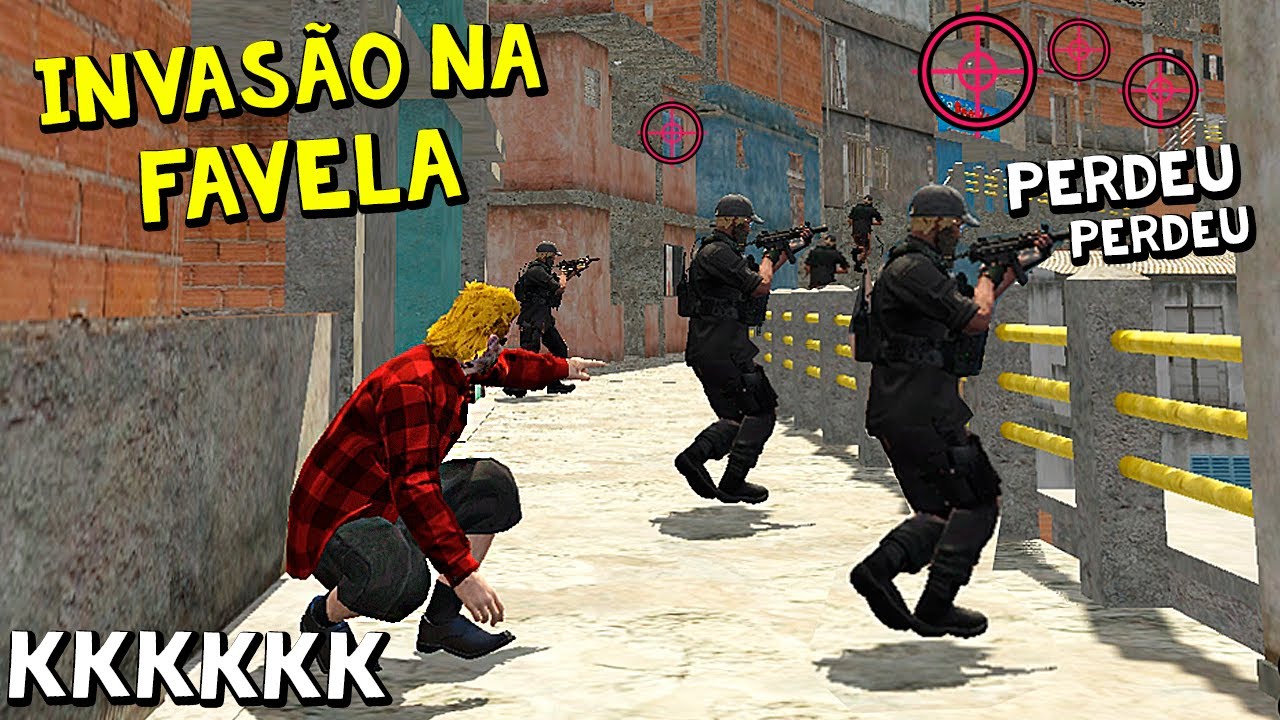 COMEÇEI UMA INVASÃO POLICIAL NA FAVELA GTA RP