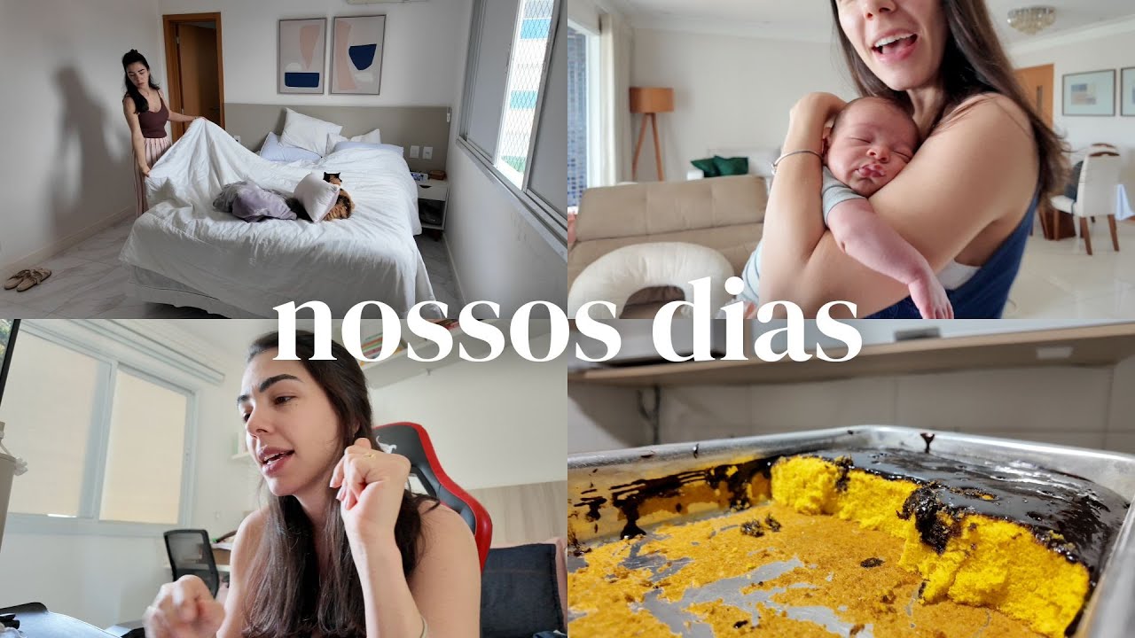 um pouco dos nossos dias por aqui, rotina com bebê, receita de bolo de cenoura