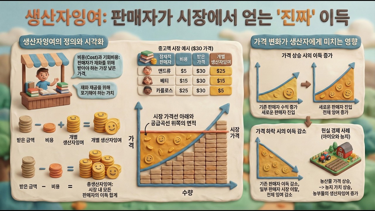 [크루그먼 경제학원론 29] 제4장 소비자잉여와 생산자 잉여 - 4.2 생산자잉여와 공급곡선