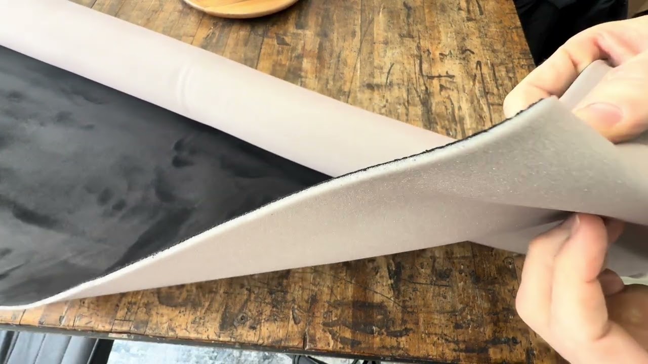 Black suede headliner fabric review. Soft stylish update!