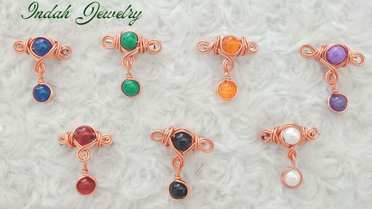 TUTORIAL BROS JUNTAI/DIY BROOCH WIRE WITH STONE/WRAP STONE/BROS BATU/BROS DAGU/BROS HIJAB