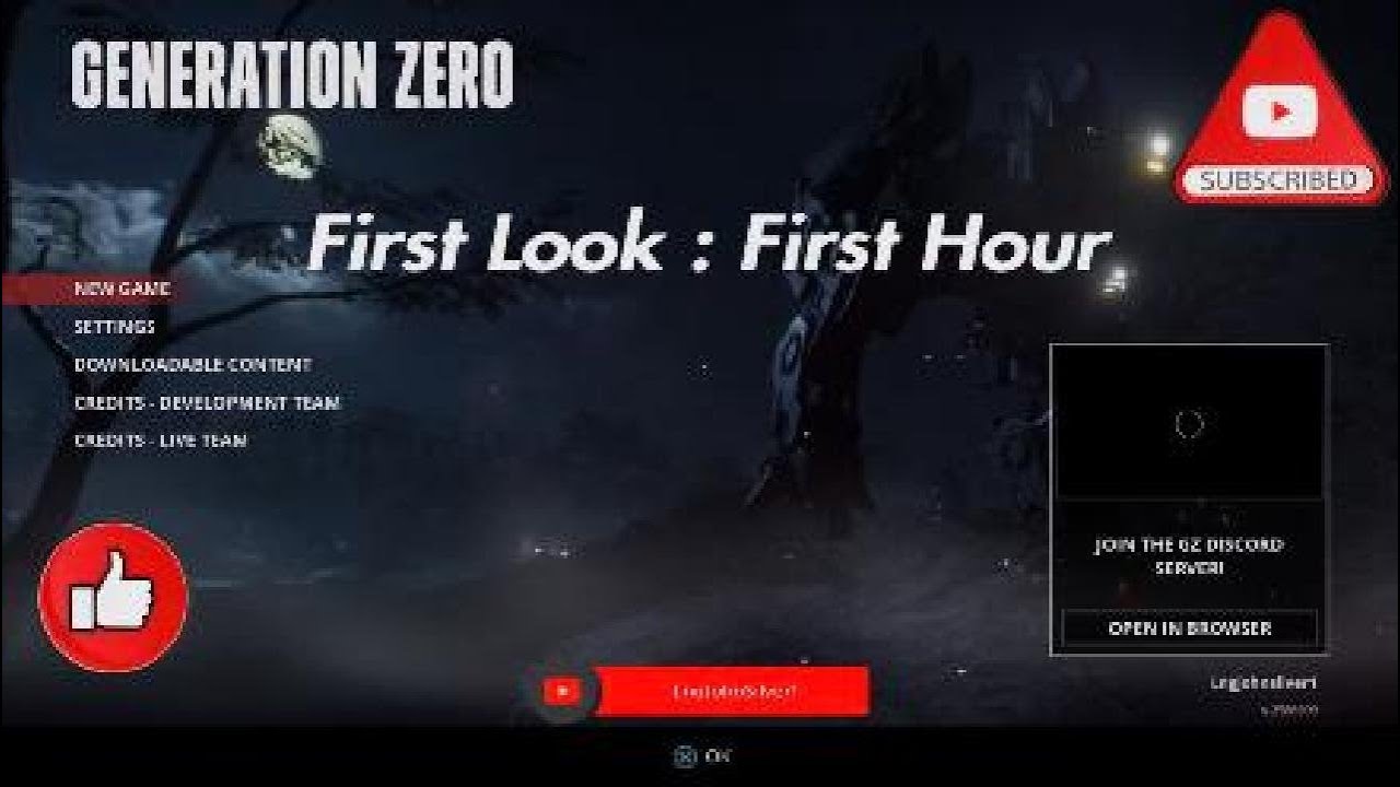 First Look, First Hour - PS5 Generation Zero