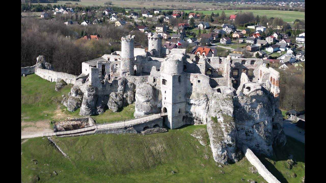 4K #Podzamcze - zamek #Ogrodzieniec z drona #dji #drone #travel