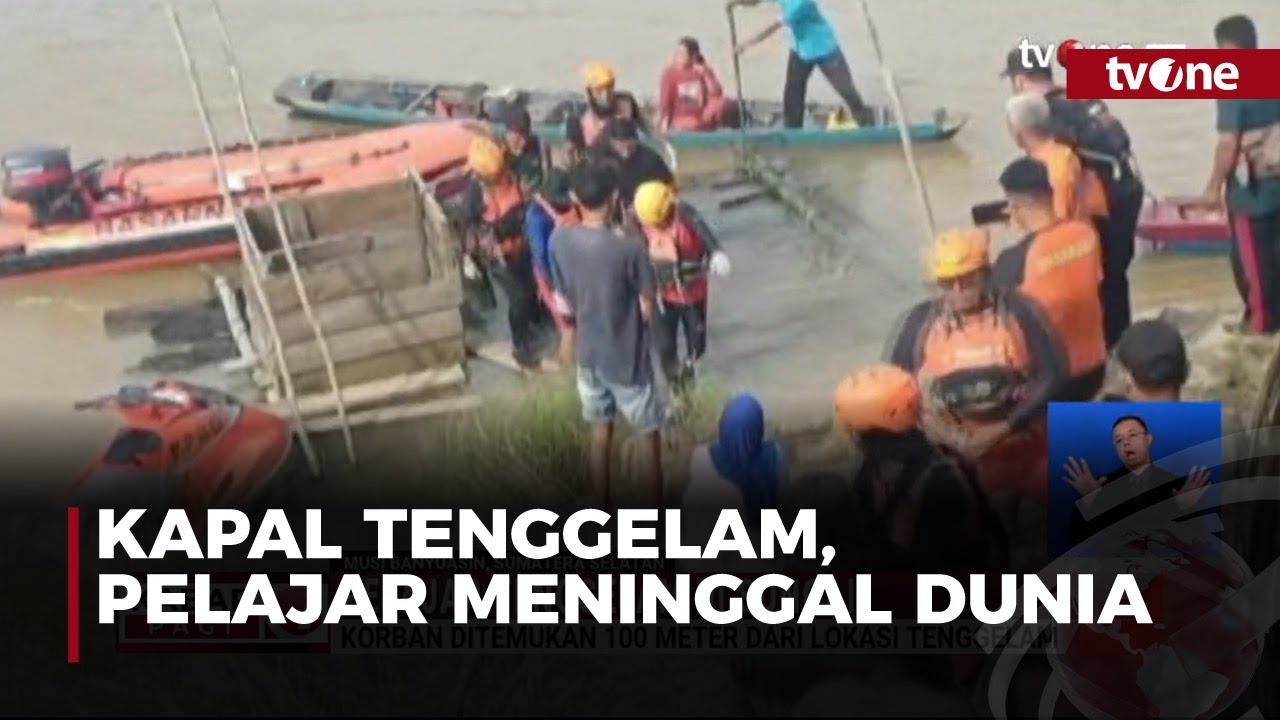 Perahu Ketek Terbalik, Seorang Mahasiswi Tenggelam di Musi Banyuasin