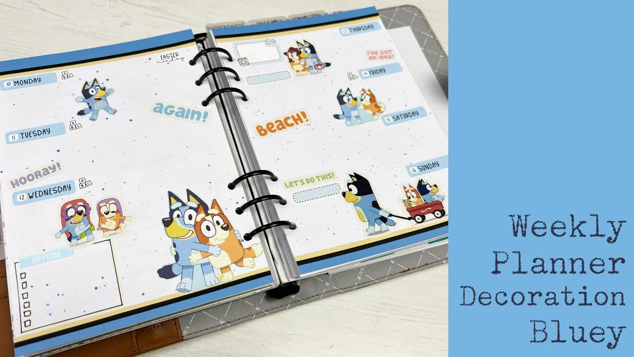 Weekly Planner Decoration - Bluey