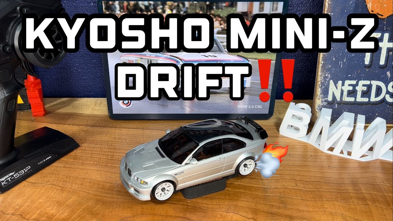 Kyosho Mini-Z MA-020 AWD Drifting! Drift RC update with my BMW E46 M3 drifter!