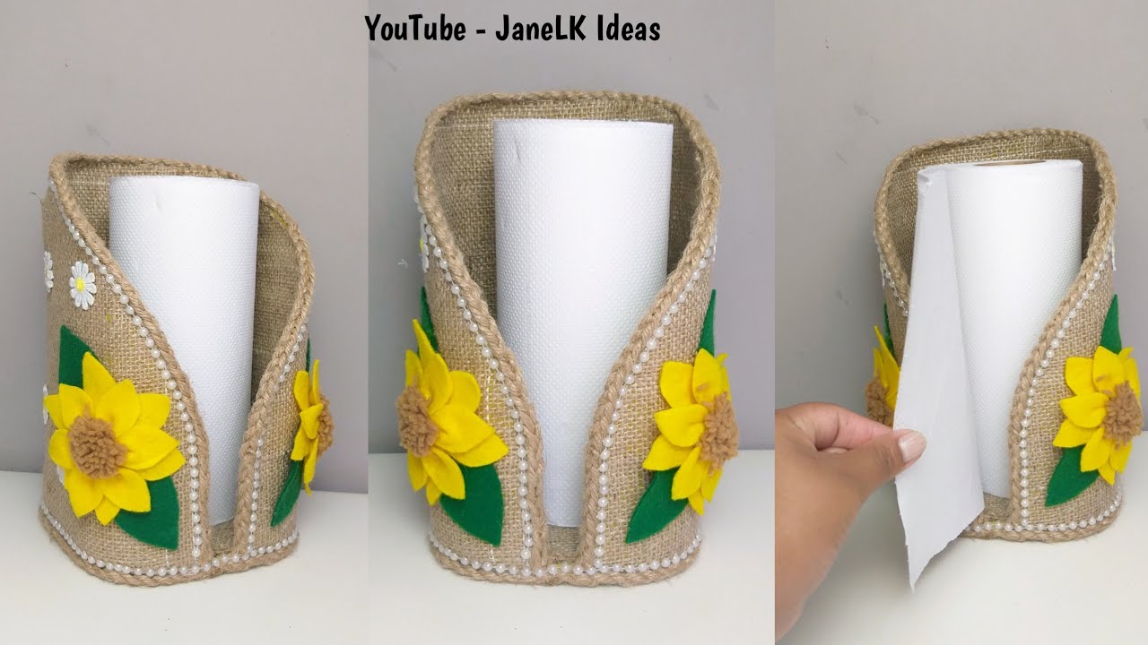 Práctico PORTA PAPEL TOALLA DE COCINA , Reciclando Un Galón.