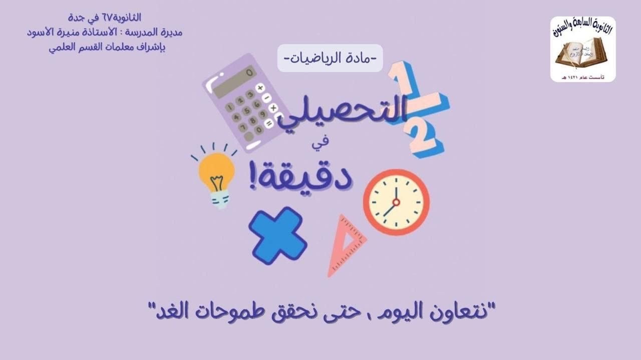 شرح التحصيلي:  العمليات على الاعداد المركبة| ميار كرنشي 