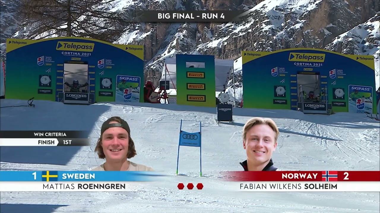 Norway vs Sweden  Big Final  Team Parallel  2021 FIS World Alpine Ski Championships