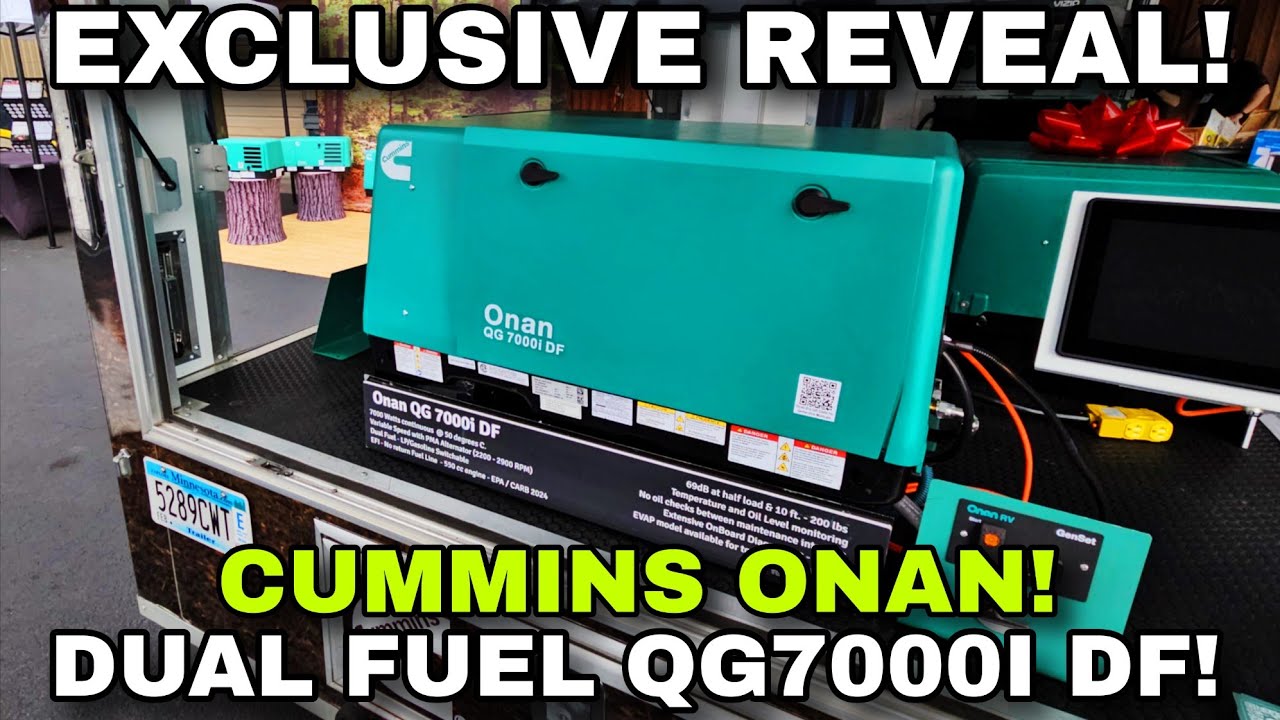 ЭКСКЛЮЗИВ! Компания CUMMINS ONAN создала ИДЕАЛЬНЫЙ двухтопливный генератор для автодомов! QG 7000...