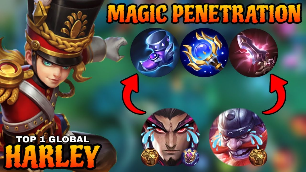 HARLEY BUILD FULL MAGIC PENETRATION!! GORD NEW BROKEN FIRST ITEM FOR DAMAGE HACK EARLY AND LATE GAME