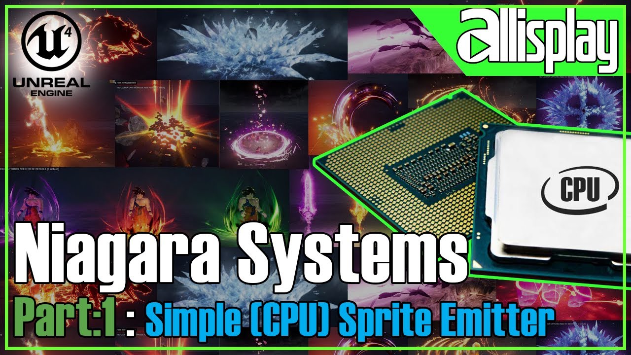 N1: Simple(CPU) Sprite Emitter | UE4 Niagara System For Beginners | AIP