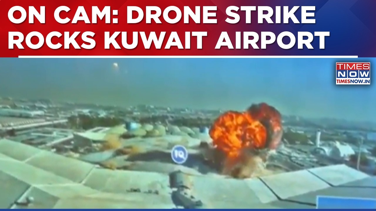 Drone Strike Rocks Kuwait Airport, Dramatic Visuals Show Immediate Scale Of Devastation | Watch