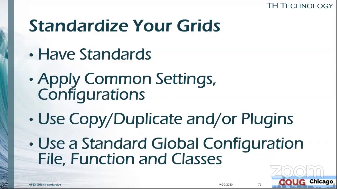 APEX Interactive Grids: Standardize for Productivity and Sanity