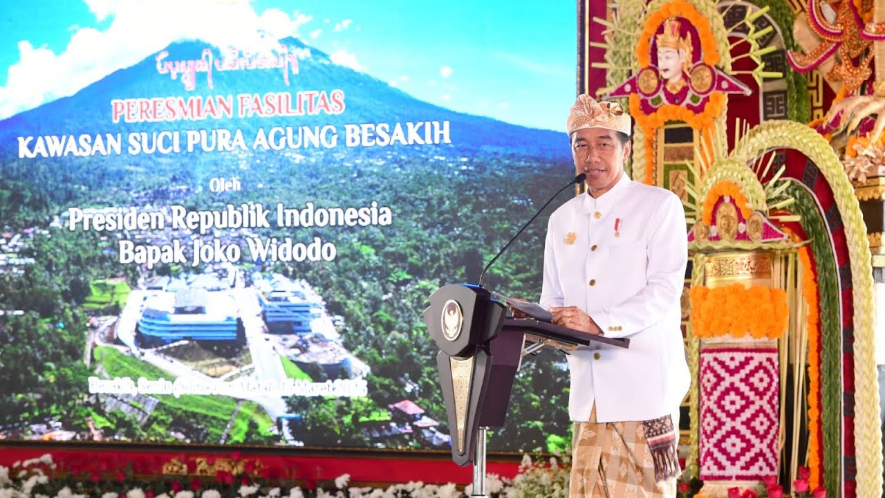 LIVE: Sambutan Presiden Jokowi Pada Peresmian Pura Agung Besakih, Bali, 13 Maret 2023