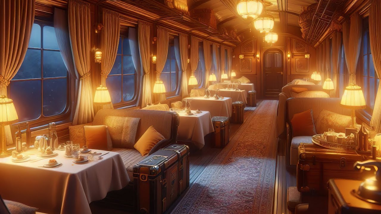 Orient Express ASMR - A Cozy 1930s Journey from Istanbul to Paris - Drift to Sleep with Gentle Rain
