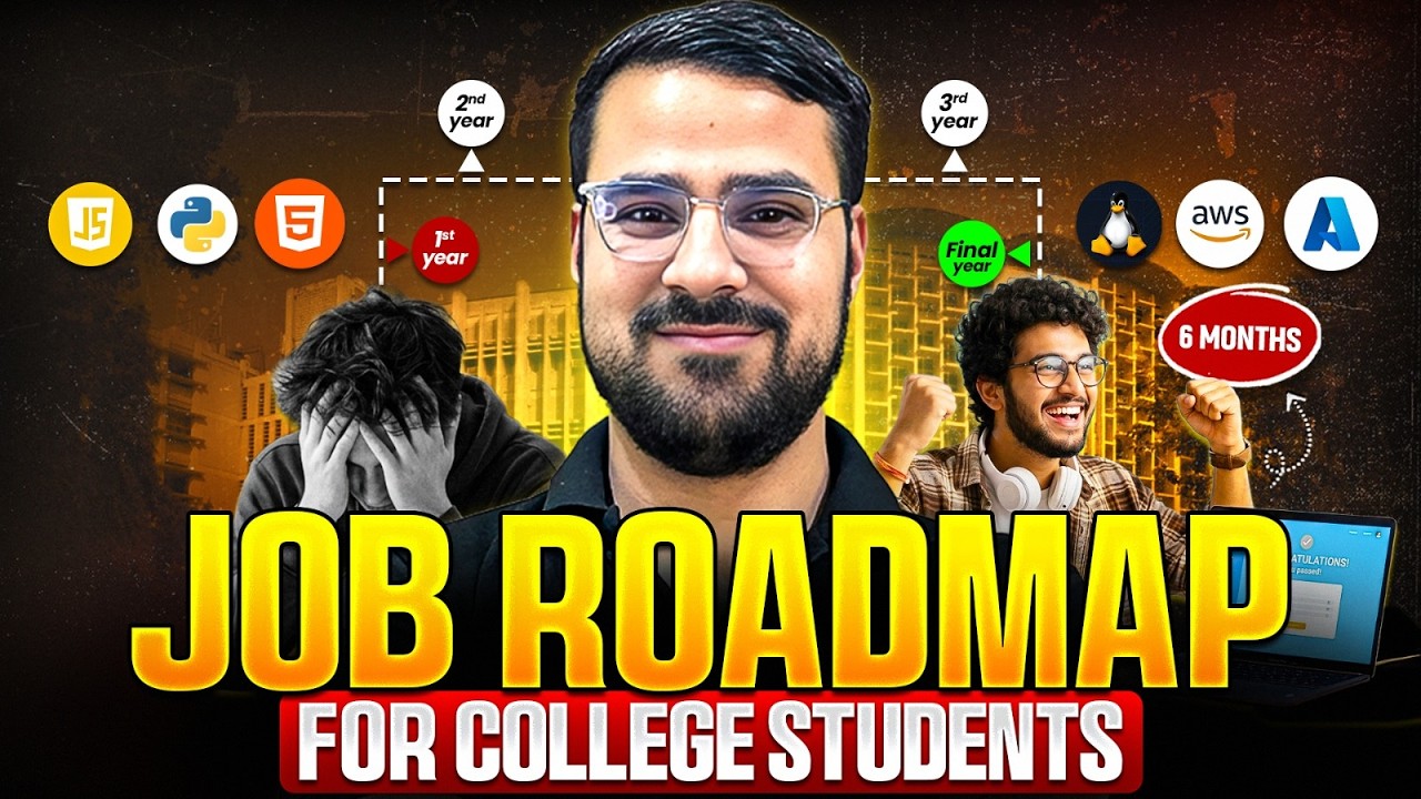 Complete Roadmap of 6 Months To Get a Job for College Students | Job Roadmap