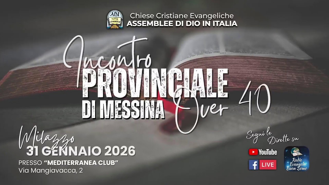 🔹𝐈𝐍𝐂𝐎𝐍𝐓𝐑𝐎 𝐎𝐕𝐄𝐑 𝟒𝟎 𝐀𝐃𝐈 𝐏𝐑𝐎𝐕𝐈𝐍𝐂𝐈𝐀 𝐃𝐈 𝐌𝐄𝐒𝐒𝐈𝐍𝐀🔹 31-01-2026