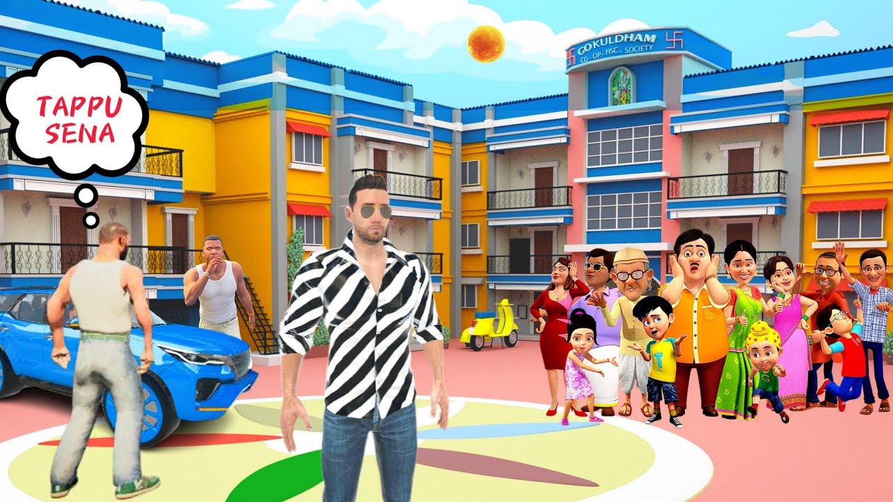 🎯 Franklin Visit Tarak Mehta Ka Ulta chashma 🤯💥 Meet Jethalal 😨 ||Indian Theft Auto Simulator||