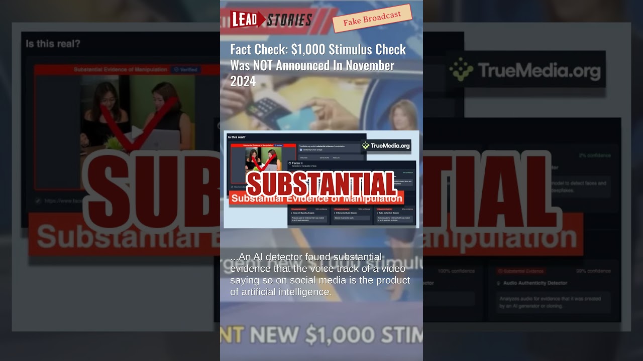 Fact Check: $1,000 Stimulus Check Was NOT Announced In November 2024