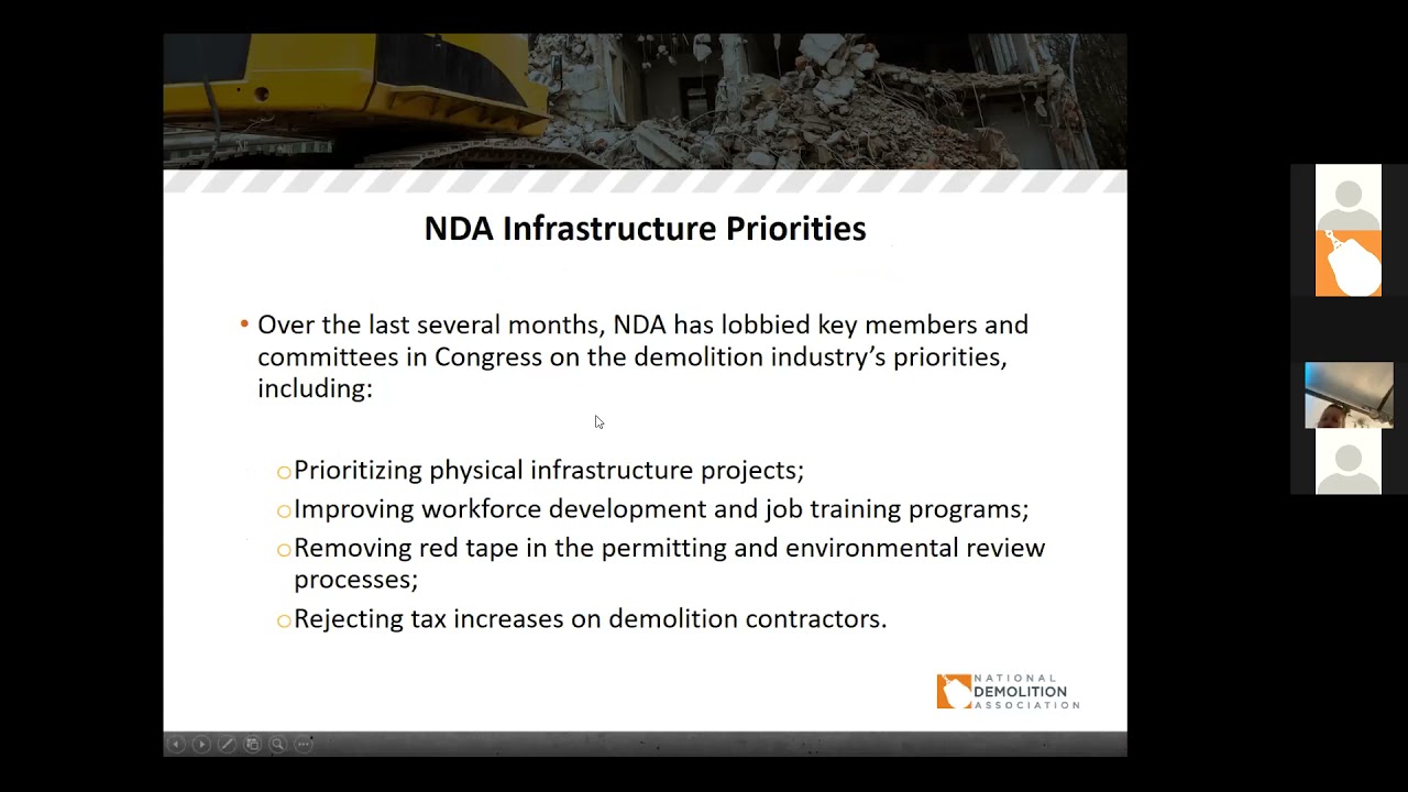 NDA Government Affairs Webinar: COVID-19 Emergency Temporary Standard ETS and Infrastructure