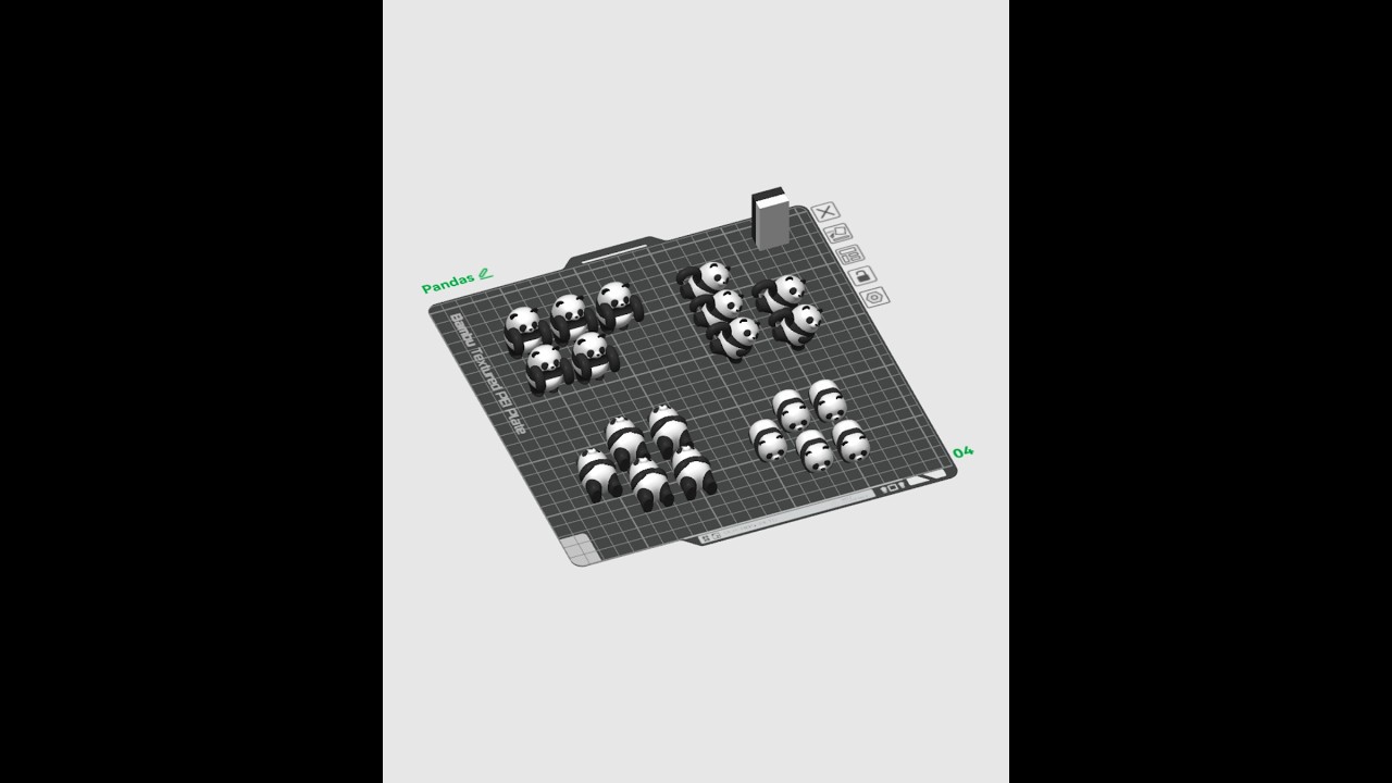 3D Druck Live Panda Game Teil 4. Die Pandas ;-)
