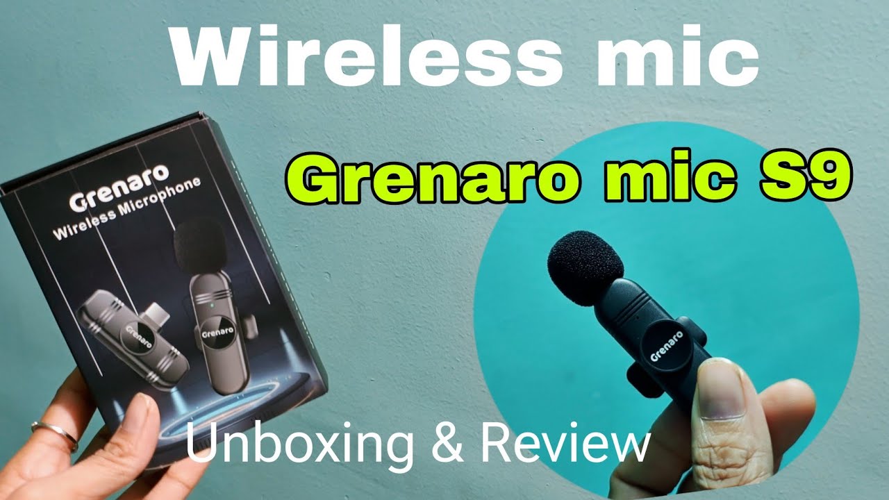 Grenaro S9 wireless mic for mobile phone/ Honest review / Affordable mic for beginners 