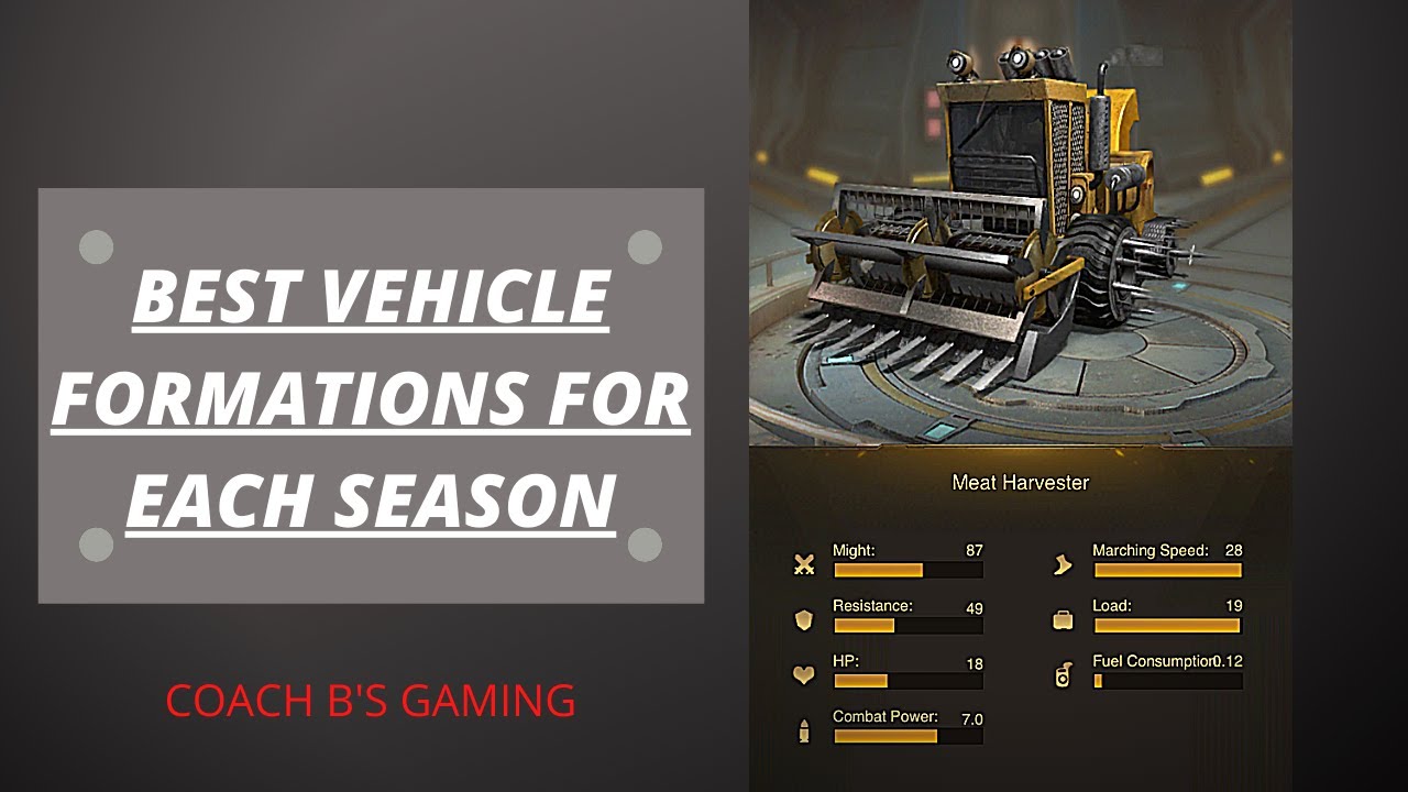 Last Shelter Best Vehicle Formation