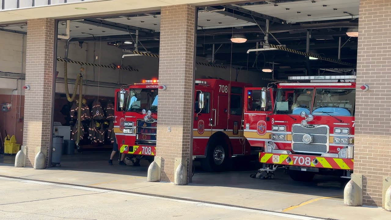 Montgomery County Engine 708, Medic 708, Ambulance 708 Bravo & ALS708 responding
