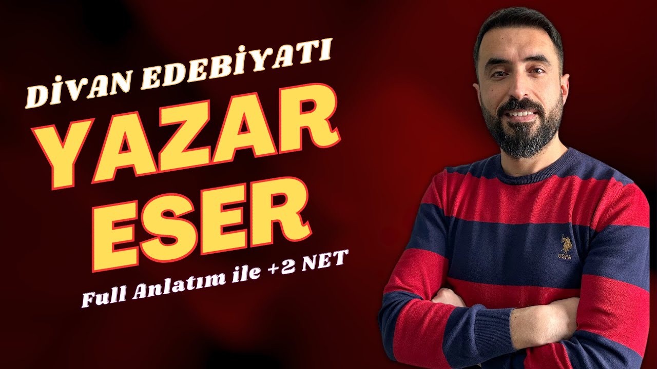 +2 NET DİVAN EDEBİYATI YAZAR ESER - Full Tekrar Divan Şairleri Eserleri AYT Edebiyat 2023
