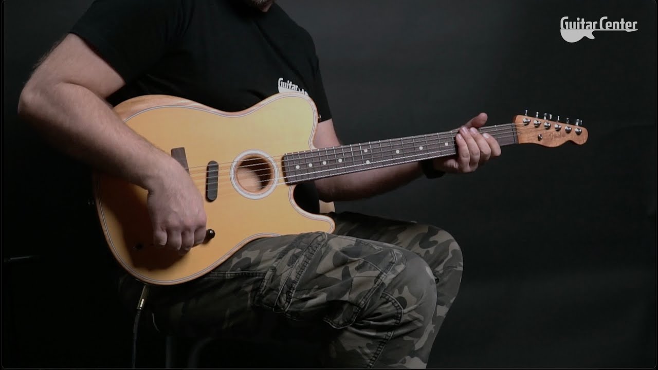 Fender Acoustasonic Player Telecaster BTB | TV Guitar Center